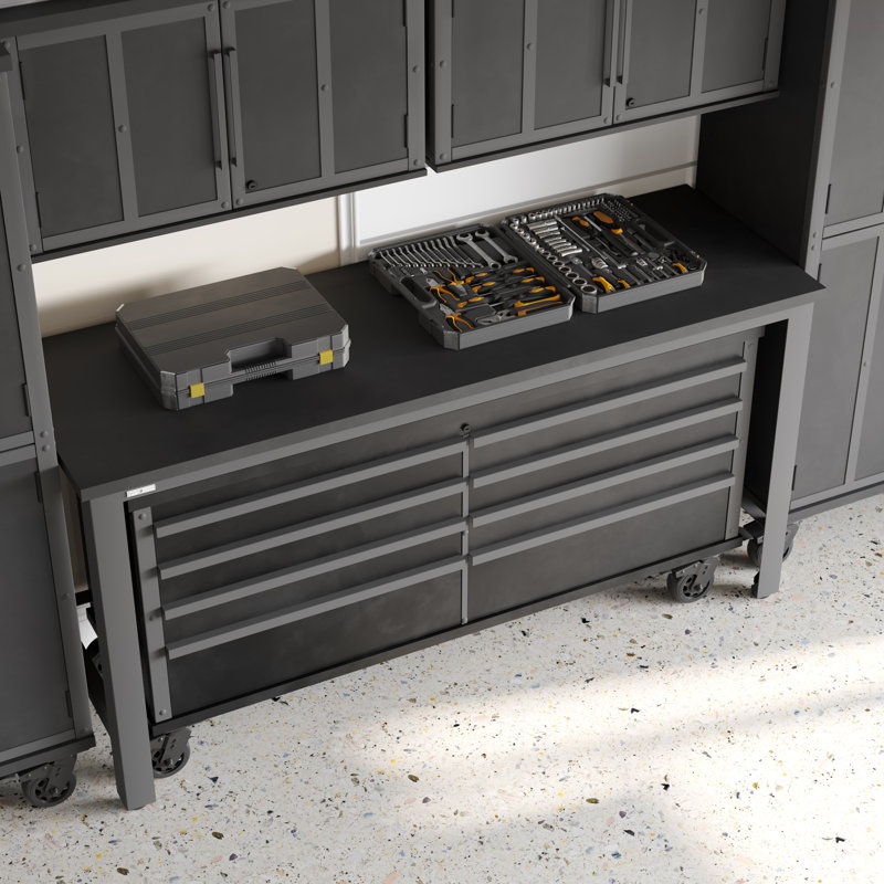 Scott Living Keoki 36" H X 72" W X 24" D Garage Storage Work Bench